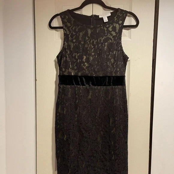 Forever 21 black top and gold dress